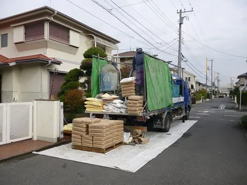ハイブリッド工法 施工風景1
