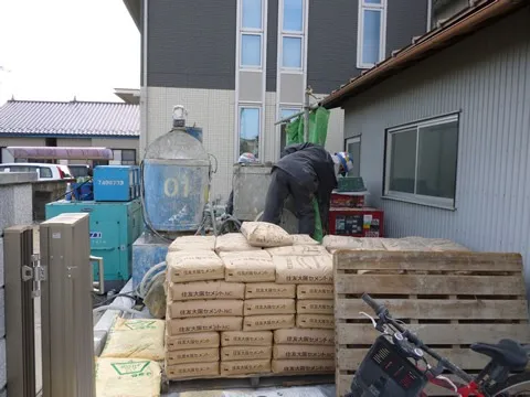 ハイブリッド工法 施工風景3