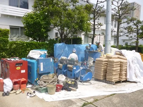 ハイブリッド工法 施工風景16