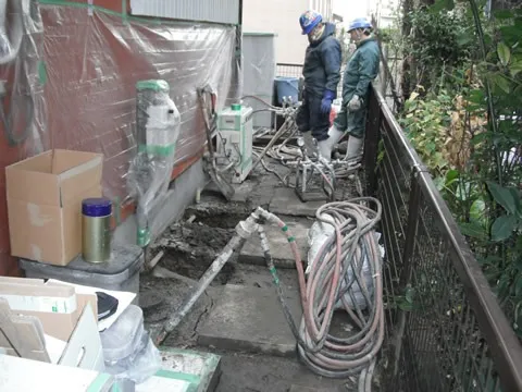ハイブリッド工法 施工風景19